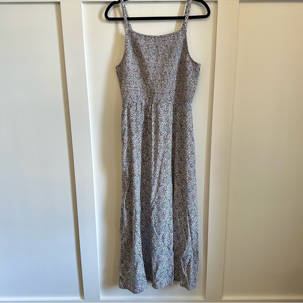Floral Smocked Maxi Dress Size L